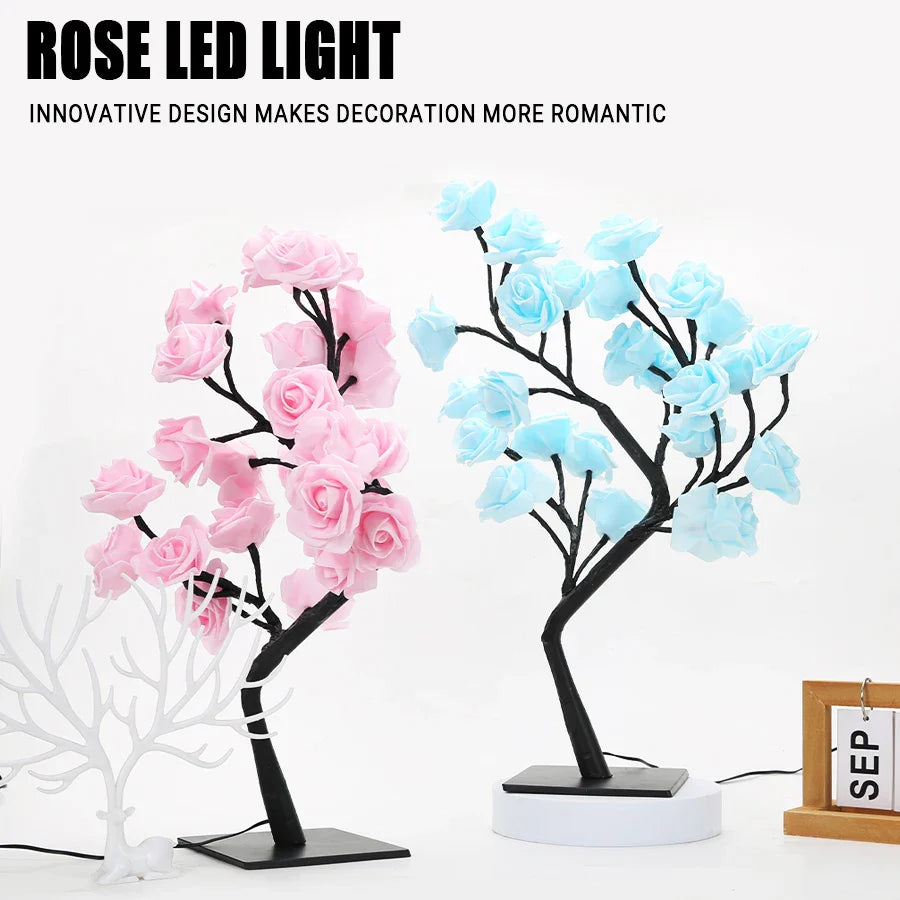 Enchanting Rose Tree Light